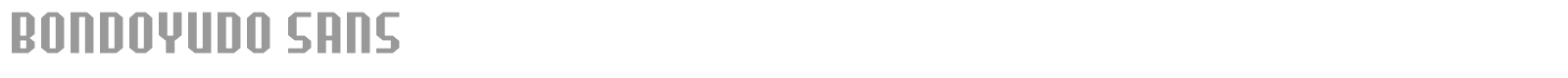 Bondoyudo Sans font preview